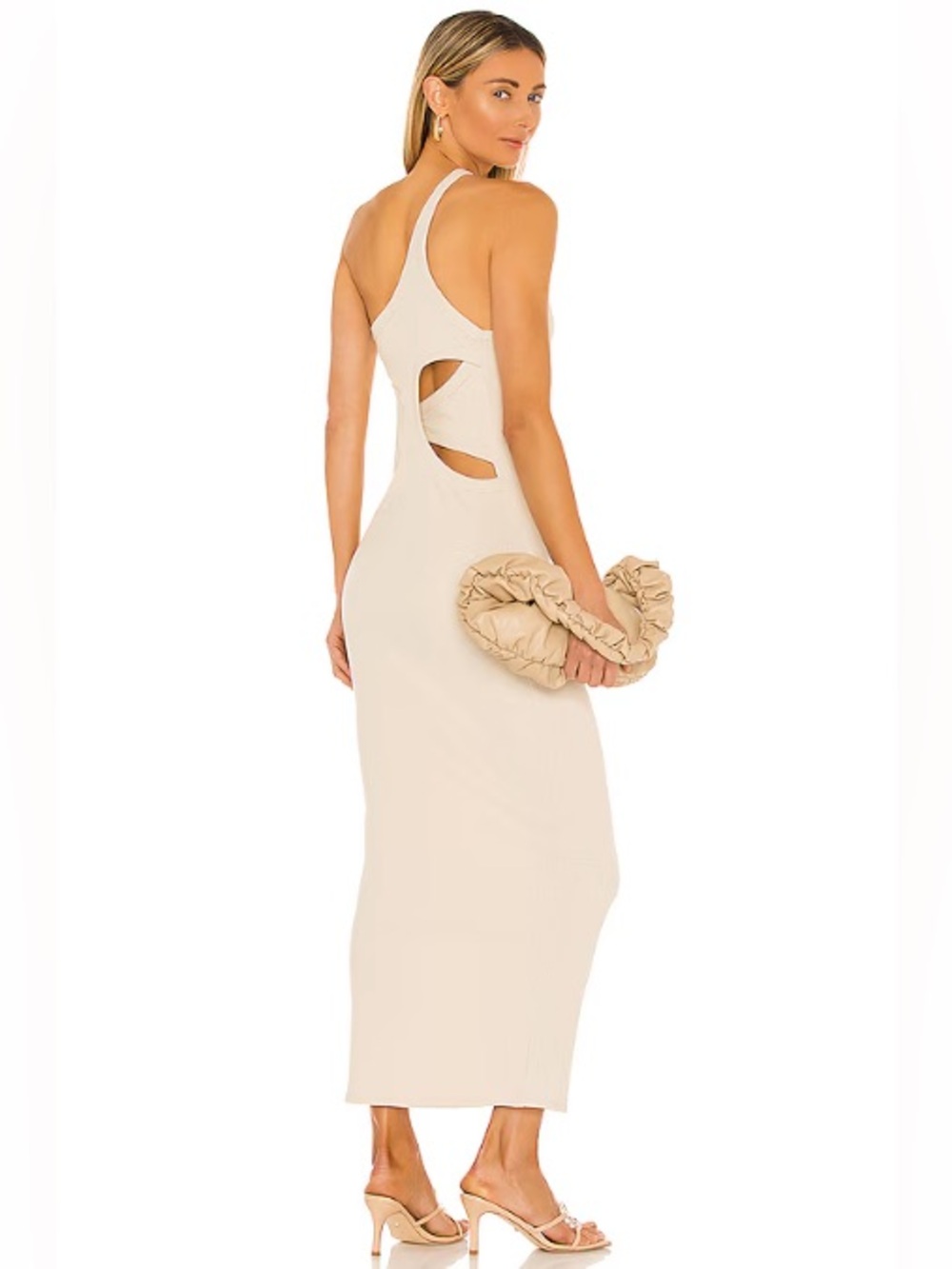 REVOLVE Backless Cutout Maxi Dress in Cream